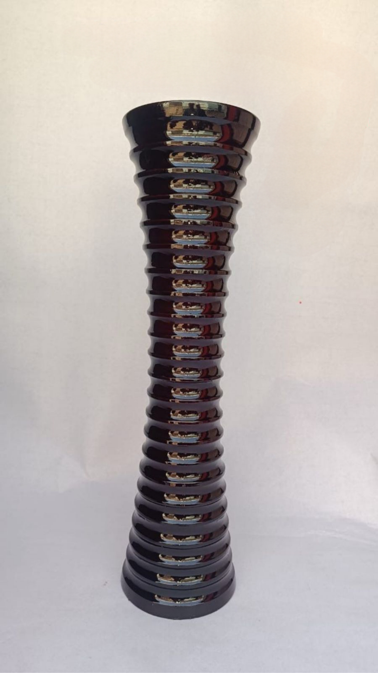 Handcrafted Wooden Tall Floor Vase – Ribbed Spiral Design (1.5 ft / 2 ft / 3 ft) | Kailash Handicrafts - Image 10