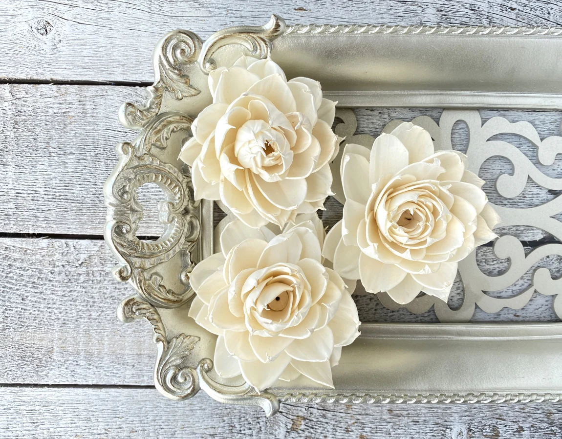 Josephine Sola Wood Flower – Handcrafted Natural Ivory Wooden Flower for Wedding, Bouquet & Home Décor - Image 3