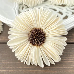 Rio Sunflower Sola Wood Flower – Handcrafted Natural Wooden Sunflower for Wedding, Home Décor & DIY Crafts